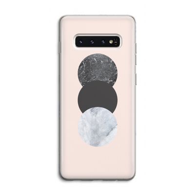Marmeren cirkels: Samsung Galaxy S10 4G Transparant Hoesje