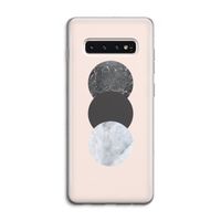 Marmeren cirkels: Samsung Galaxy S10 4G Transparant Hoesje