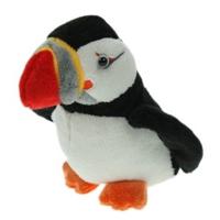 Pluche papegaaiduiker/puffin zeevogel knuffel - 15 cm - speelgoed zeedieren