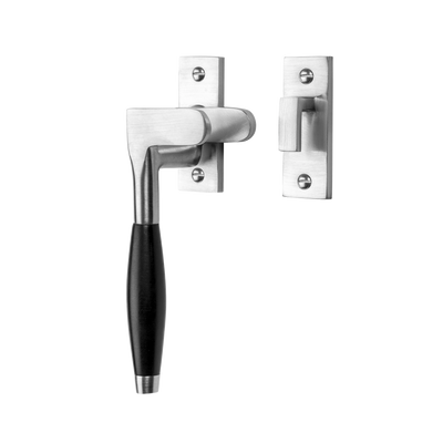 De Oude Deurklink Raamsluiting Klassiek ventilatiestand mat nikkel links kozijnhaakje
