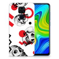 Silicone Back Case Xiaomi Redmi Note9 Skull Red