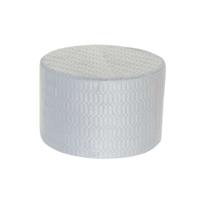 Voetensteun DKD Home Decor Polyester Hemelsblauw Spons Hout MDF (55 x 55 x 35 cm)