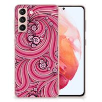 Samsung Galaxy S21 Hoesje maken Swirl Pink - thumbnail