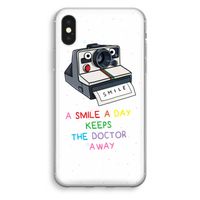 Smile: iPhone XS Transparant Hoesje