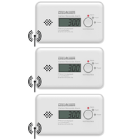 WisuAlarm GC20B-R8 koppelbare Koolmonoxidemelder RF - 3-pack