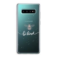 Be(e) kind: Samsung Galaxy S10 Plus Transparant Hoesje