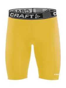 Craft 1906858 Pro Control Compression Short Tights Unisex - Yellow - XXL