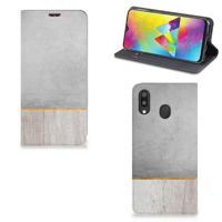 Samsung Galaxy M20 Book | Wallet Case | Wood Concrete