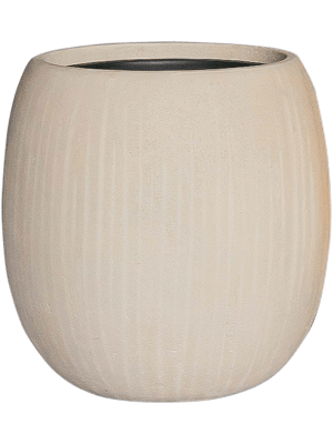 Baq Polystone Coated Plain Balloon Natural (met inzetbak), 42x42cm