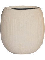 Baq Polystone Coated Plain Balloon Natural (met inzetbak), 42x42cm