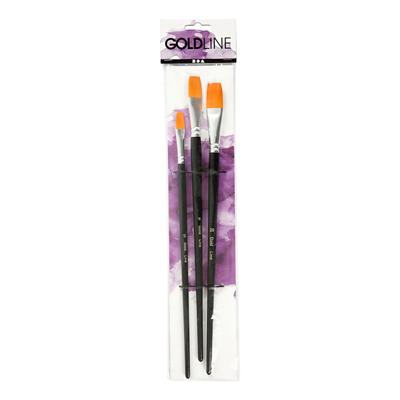 Creativ Company Gold line penselen plat, 3st.
