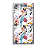 Bloemen tukan: Sony Xperia XZ1 Transparant Hoesje