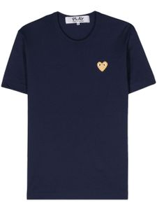 Comme Des Garçons Play t-shirt en coton à patch cœur - Bleu