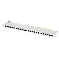 LogiLink NP0062 24 poorten Patchpaneel 483 mm (19) CAT 6A 0.5 HE Grijs