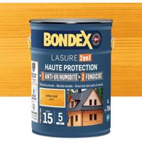 2 in 1 Hoge beschermingsbeits - Satijngouden eik - BONDEX - 5 L