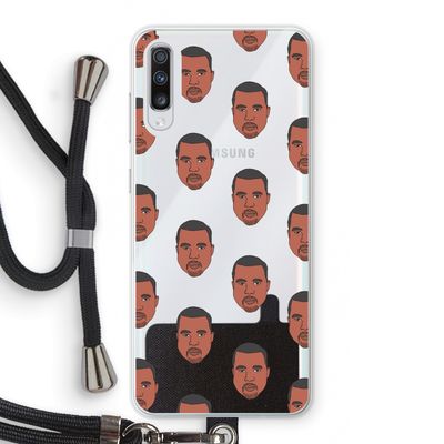 Kanye Call Me?: Samsung Galaxy A70 Transparant Hoesje met koord
