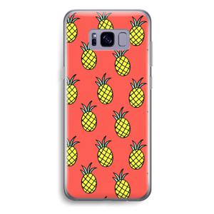 Ananas: Samsung Galaxy S8 Plus Transparant Hoesje