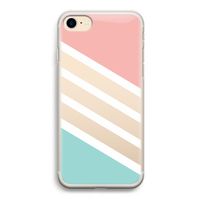 Strepen pastel: iPhone 7 Transparant Hoesje
