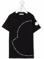 Moncler Enfant t-shirt à logo imprimé - Noir - thumbnail