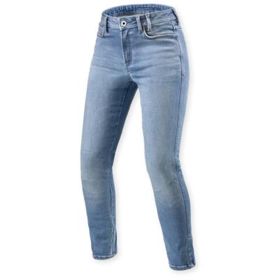 REV'IT! Shelby 3 Lady SK, Motorjeans dames, Lichtblauw lengte 30