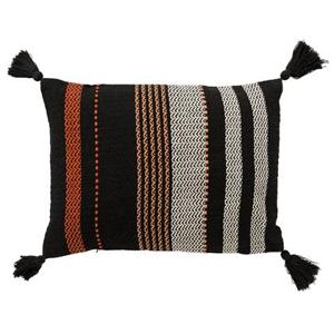 Dutch Decor Sierkussens met plaid - Set van 3 - FAR FAR AWAY - zwart