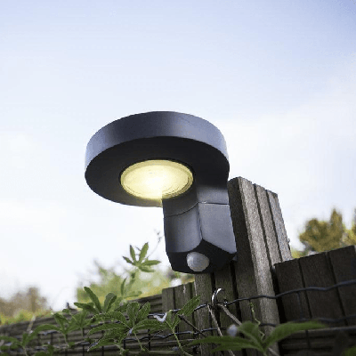 Solar downlight Buitenlamp zwart solar Lutec &apos;Diso&apos; downlighter led lamp 4000k