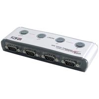 LINDY USB 1.1, Serieel Converter [1x USB 1.1 stekker A - 4x Serieel 9-polig] USB TO SERIAL CONVERTER