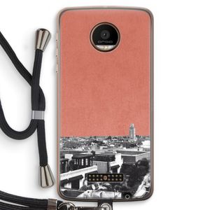 Marrakech Skyline : Motorola Moto Z Force Transparant Hoesje met koord