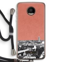 Marrakech Skyline : Motorola Moto Z Force Transparant Hoesje met koord