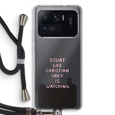 Christian Grey: Xiaomi Mi 11 Ultra Transparant Hoesje met koord