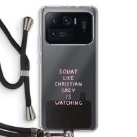 Christian Grey: Xiaomi Mi 11 Ultra Transparant Hoesje met koord