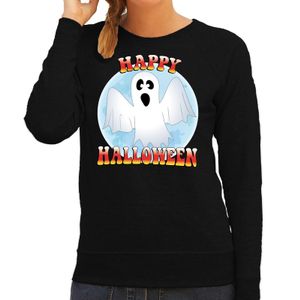 Happy Halloween spook verkleed sweater zwart voor dames