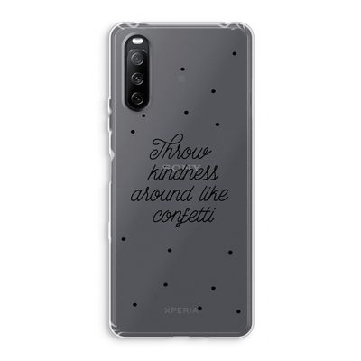 Confetti: Sony Xperia 10 III Transparant Hoesje