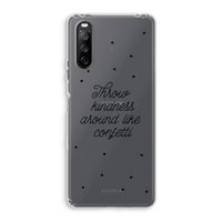 Confetti: Sony Xperia 10 III Transparant Hoesje
