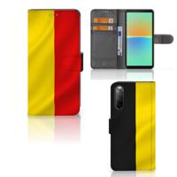 Sony Xperia 10 IV | Bookstyle Case | Belgische Vlag Sony Xperia 10 IV | Bookstyle Case | Belgische Vlag