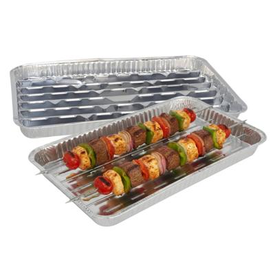 Gerimport barbecue grillschaal - 6x stuks - 34 x 23 cm - Vlees grillen - BBQ rooster Gerimport barbecue grillschaal - 6x stuks - 34 x 23 cm - Vlees grillen - BBQ rooster