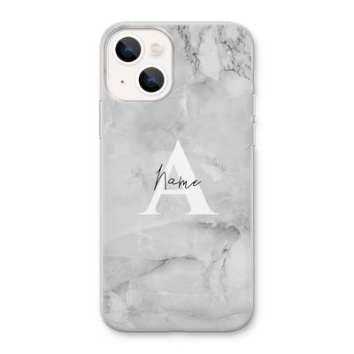 Ivory Marble: iPhone 13 Transparant Hoesje