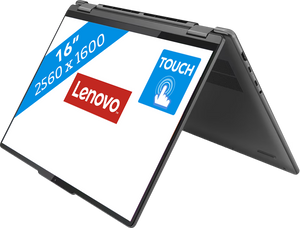 Lenovo Yoga 7 Hybride (2-in-1) 40,6 cm (16") Touchscreen 2.5K Intel® Core™ i7 i7-1360P 16 GB LPDDR5-SDRAM 1 TB SSD Wi-Fi 6E (802.11ax) Windows 11 Home Grijs