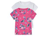 2 kinder T-Shirts Peppa Pig (Peppa Pig/roze/wit, 86/92)