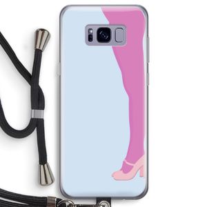 Pink panty: Samsung Galaxy S8 Transparant Hoesje met koord