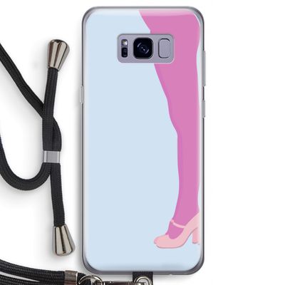 Pink panty: Samsung Galaxy S8 Transparant Hoesje met koord