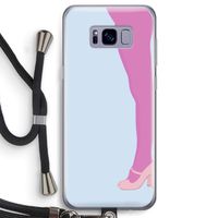 Pink panty: Samsung Galaxy S8 Transparant Hoesje met koord