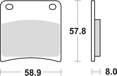 TRW Brake pad mcb 591 sh sintered metal