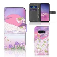 Samsung Galaxy S10e | Telefoonhoesje | Met pasjeshouder | Bird Flying