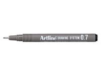 Fineliner Artline 0.7mm zwart