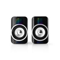 Nedis Gaming Speaker | 2.0 | 3,5 mm Male | 30 W | 1 stuks - GSPR20020BK GSPR20020BK