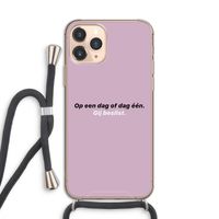 gij beslist: iPhone 11 Pro Transparant Hoesje met koord