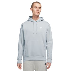 Nike Sportswear Club Fleece Hoodie Lichtgrijs Wit