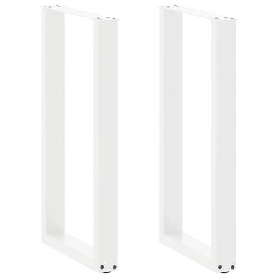 Bartafelpoten 2 st U-vormig 50x(90-91)cm staal wit