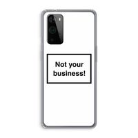 Not your business: OnePlus 9 Pro Transparant Hoesje